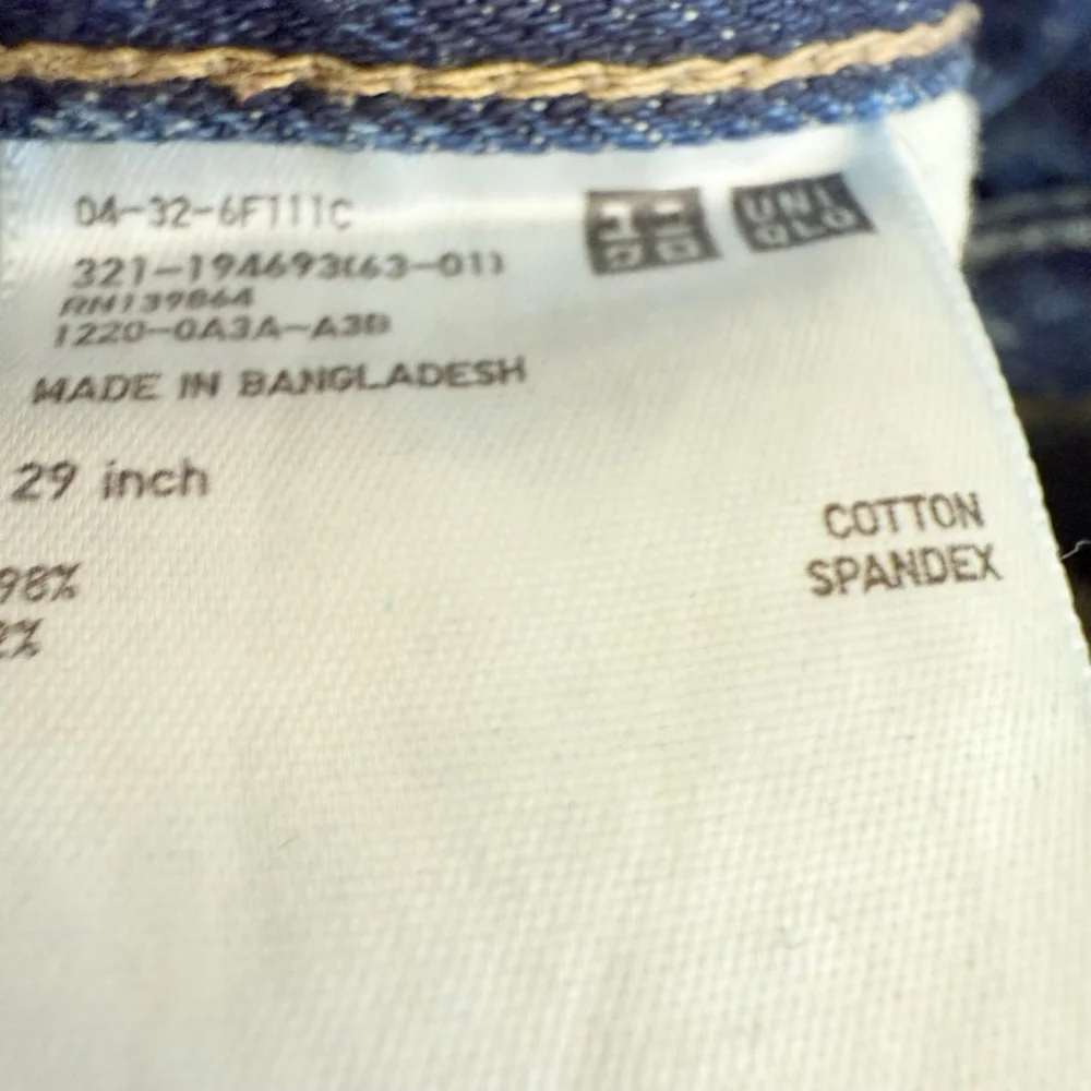 Uniqlo Men’s Blue Skinny Jeans Size 29